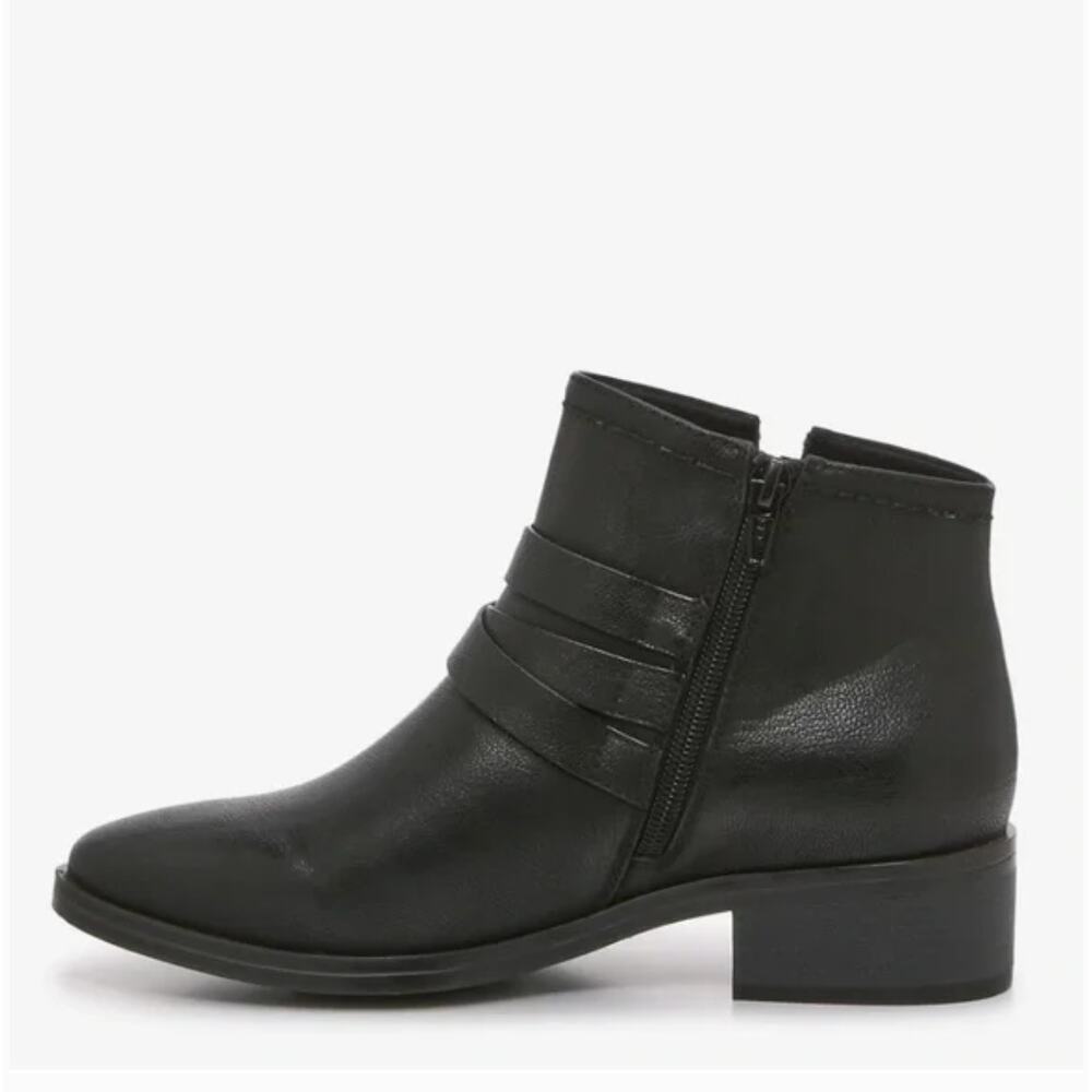 Baretraps Magena Boots 10 NWT Black Ankle Booties Bare Traps Vegan Leather - Picture 4 of 12
